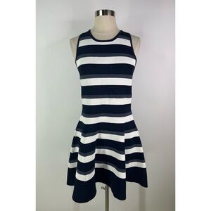 A.L.C. Huntington Colorblock Knit Fit&Flare Mini Dress